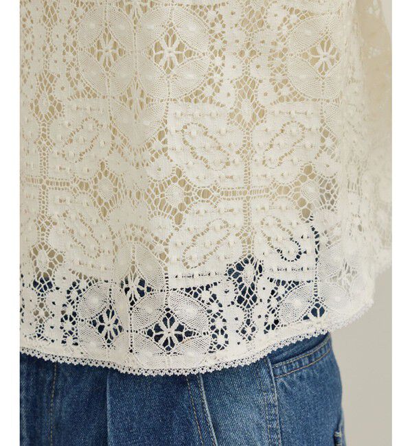 ROPE「CLUNY(クルーニー) コットンレースキャミソール」|キャミソール|