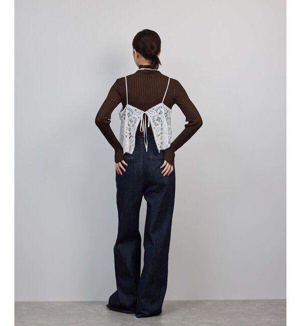 ROPE「CLUNY(クルーニー) コットンレースキャミソール」|キャミソール|