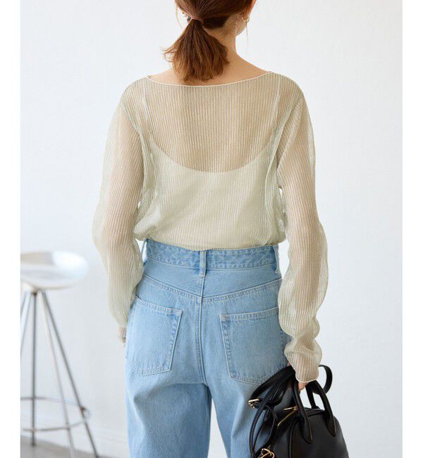 Rope&rsquo;Picnic「ラメシアープリーツトップス」|Tシャツ・カットソー|