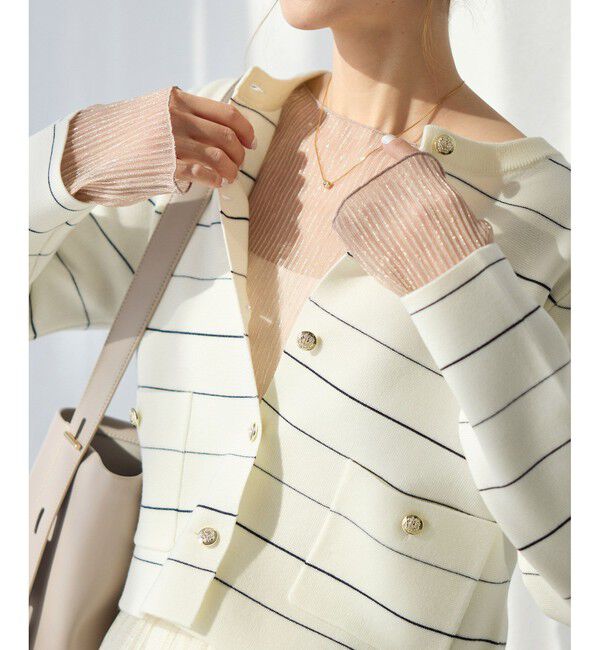 Rope&rsquo;Picnic「ラメシアープリーツトップス」|Tシャツ・カットソー|