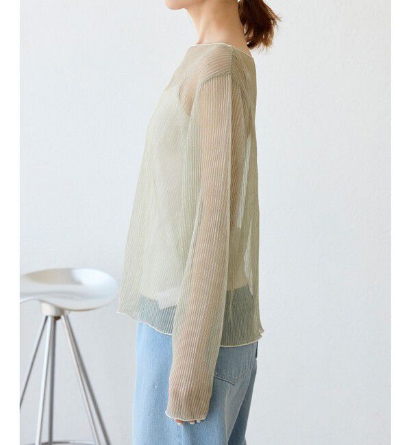 Rope&rsquo;Picnic「ラメシアープリーツトップス」|Tシャツ・カットソー|