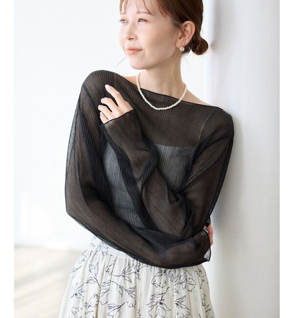 Rope&rsquo;Picnic「ラメシアープリーツトップス」|Tシャツ・カットソー|