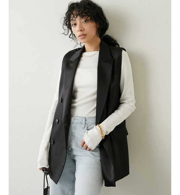  「Vバックシャンテレコカットソー」|Tシャツ・カットソー|