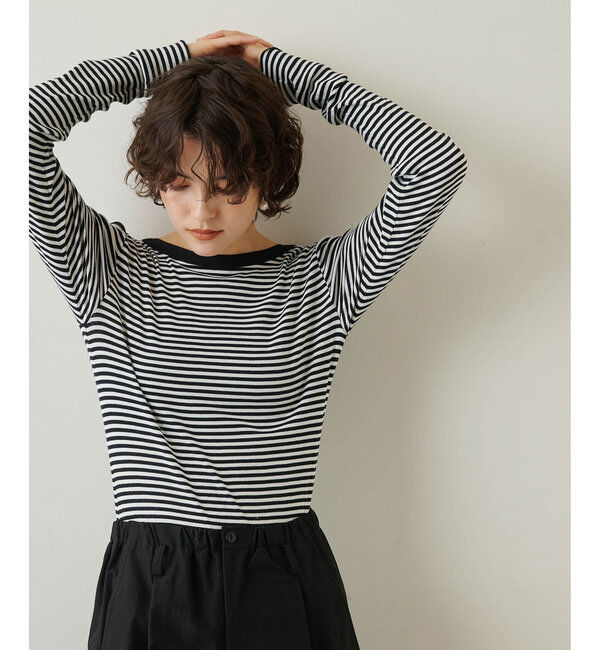  「Vバックシャンテレコカットソー」|Tシャツ・カットソー|