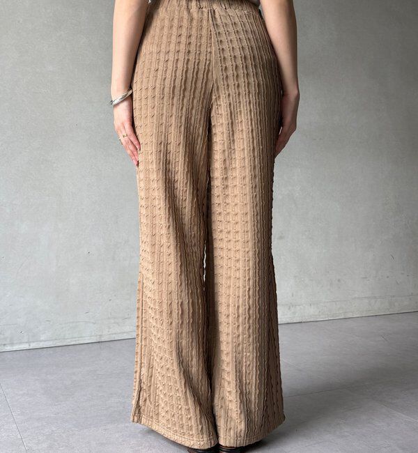  「【WEB限定】フリルロングパンツ」|チノ|