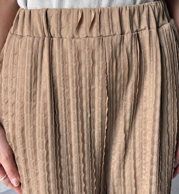  「【WEB限定】フリルロングパンツ」|チノ|