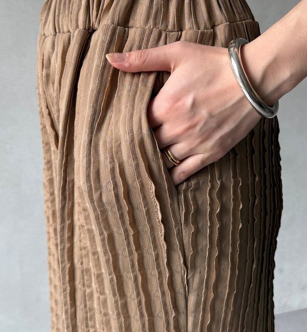  「【WEB限定】フリルロングパンツ」|チノ|