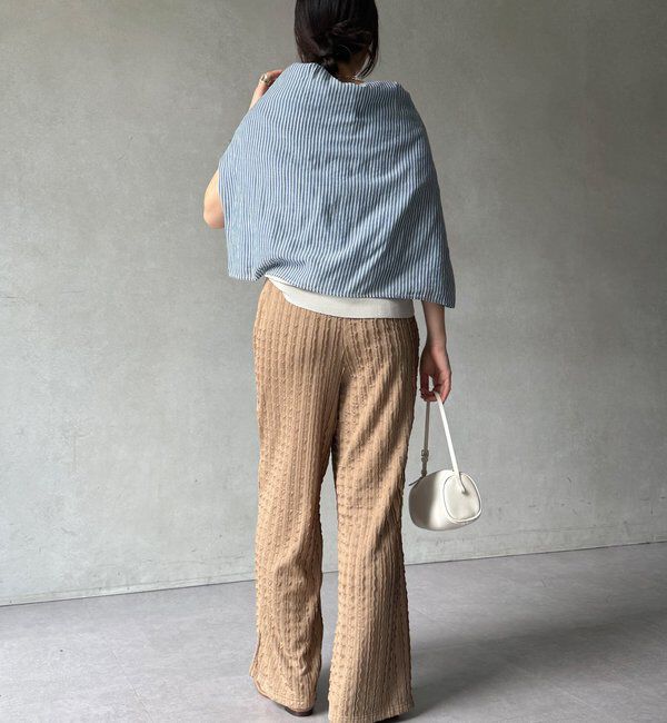  「【WEB限定】フリルロングパンツ」|チノ|