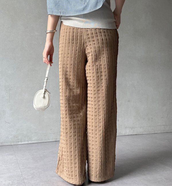  「【WEB限定】フリルロングパンツ」|チノ|