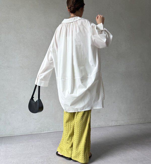  「【WEB限定】フリルロングパンツ」|チノ|