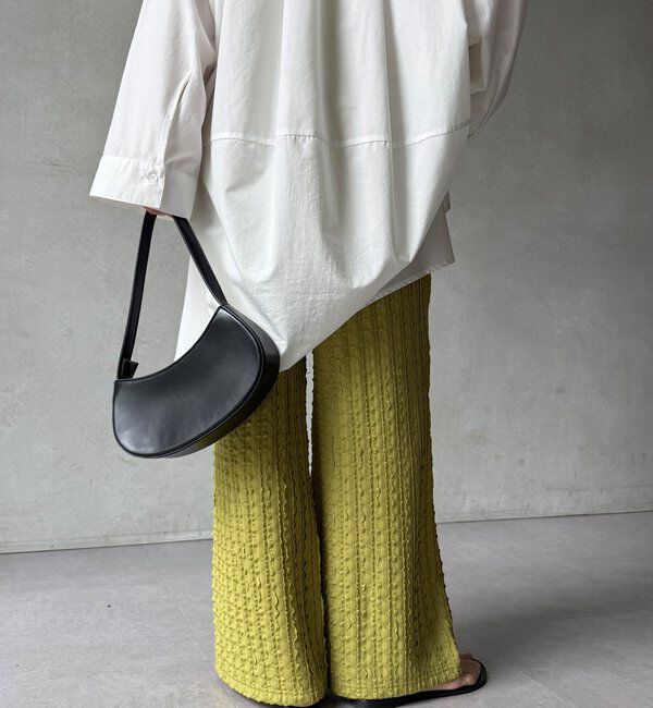  「【WEB限定】フリルロングパンツ」|チノ|