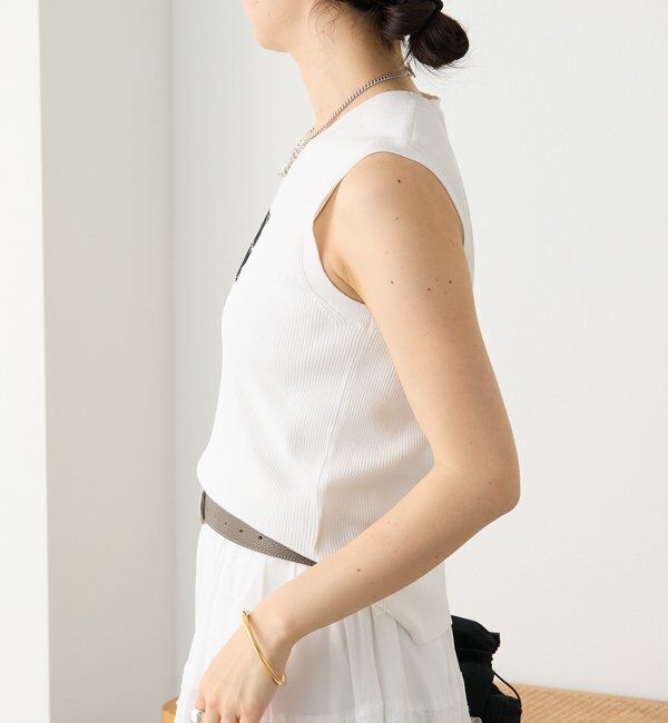  「予約【快適な着心地】ロゴタンクニット」|ニット・セーター|