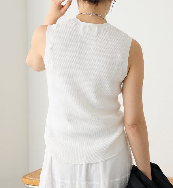  「予約【快適な着心地】ロゴタンクニット」|ニット・セーター|