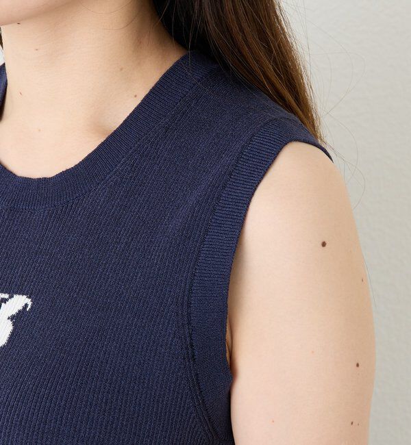  「予約【快適な着心地】ロゴタンクニット」|ニット・セーター|