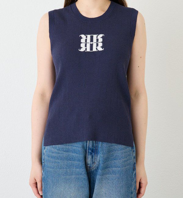  「予約【快適な着心地】ロゴタンクニット」|ニット・セーター|