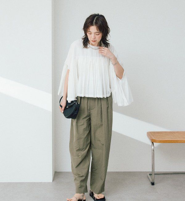  「予約【着映え】ギャザーボリュームブラウス」|シャツ・ブラウス|