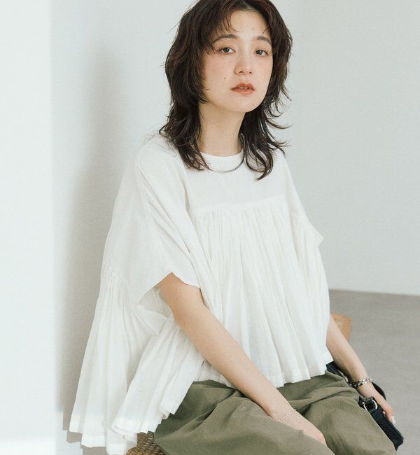  「予約【着映え】ギャザーボリュームブラウス」|シャツ・ブラウス|
