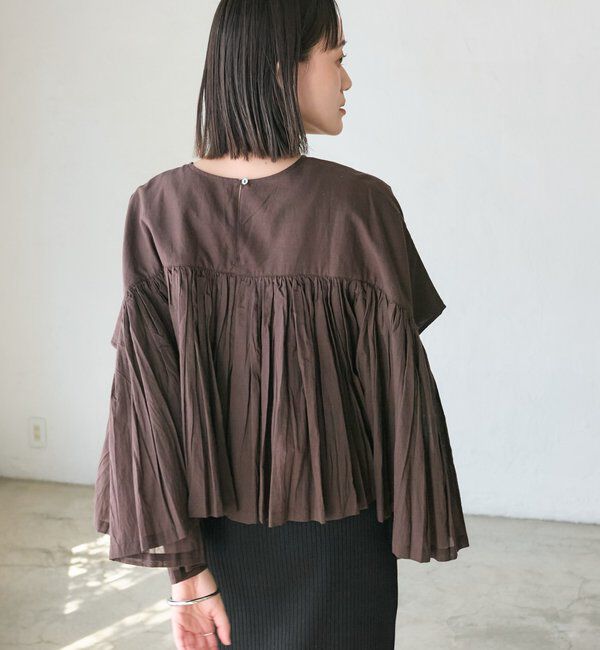  「予約【着映え】ギャザーボリュームブラウス」|シャツ・ブラウス|