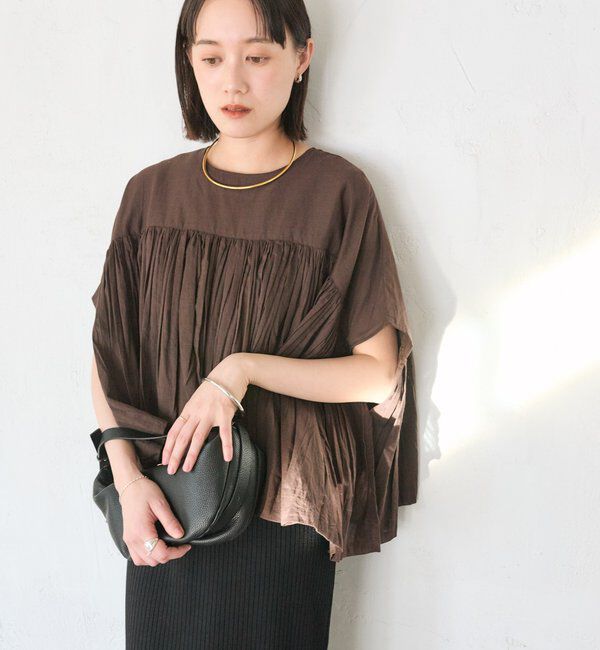  「予約【着映え】ギャザーボリュームブラウス」|シャツ・ブラウス|
