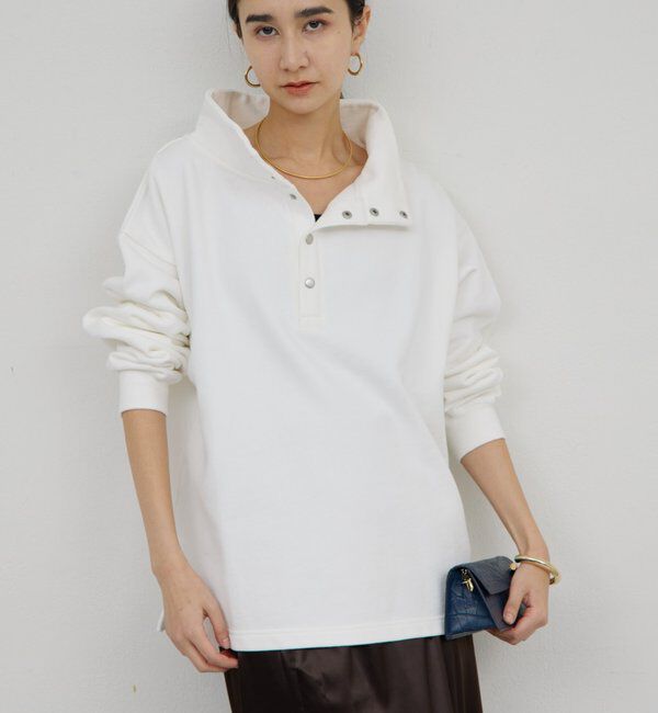  「ハーフスナップスウェット」|Tシャツ・カットソー|オフホワイト