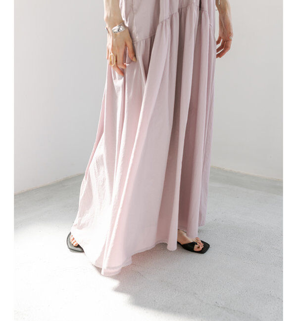  「【3サイズ展開】ドロストギャザーワンピース」|ワンピース|