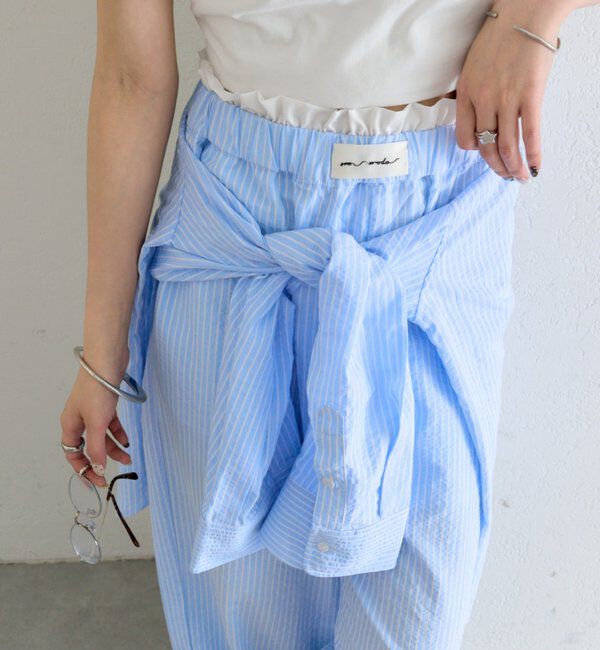  「ストライプイージーパンツ」|チノ|