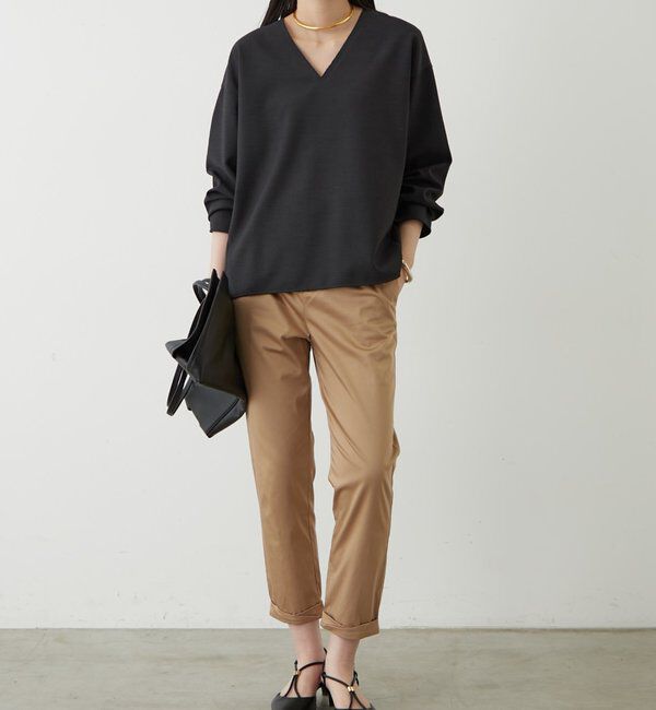  「ダブルクロスVブラウス」|シャツ・ブラウス|