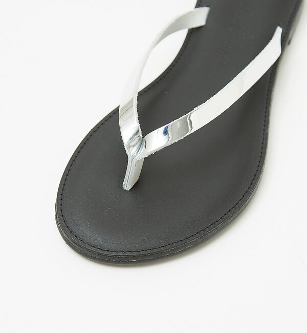 Rouge vif「【NICOLAS LAINAS/ニコラスライナス】レザーメタリックトングサンダル」|サンダル|