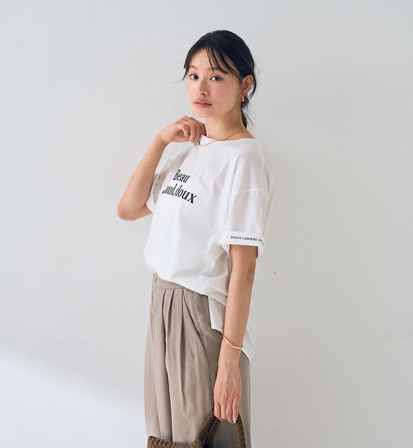 Rouge vif「ターンバックロゴTシャツ」|Tシャツ・カットソー|