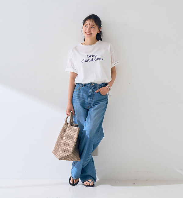 Rouge vif「ターンバックロゴTシャツ」|Tシャツ・カットソー|