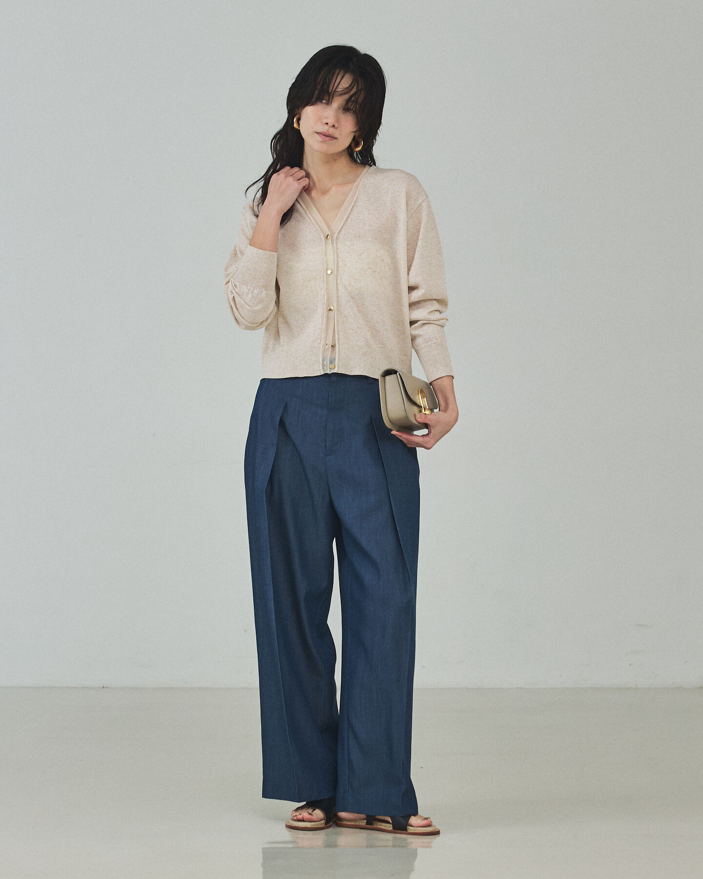 qualite「【セットアップ対応】テンセルハイツイストワイドパンツ」|その他|