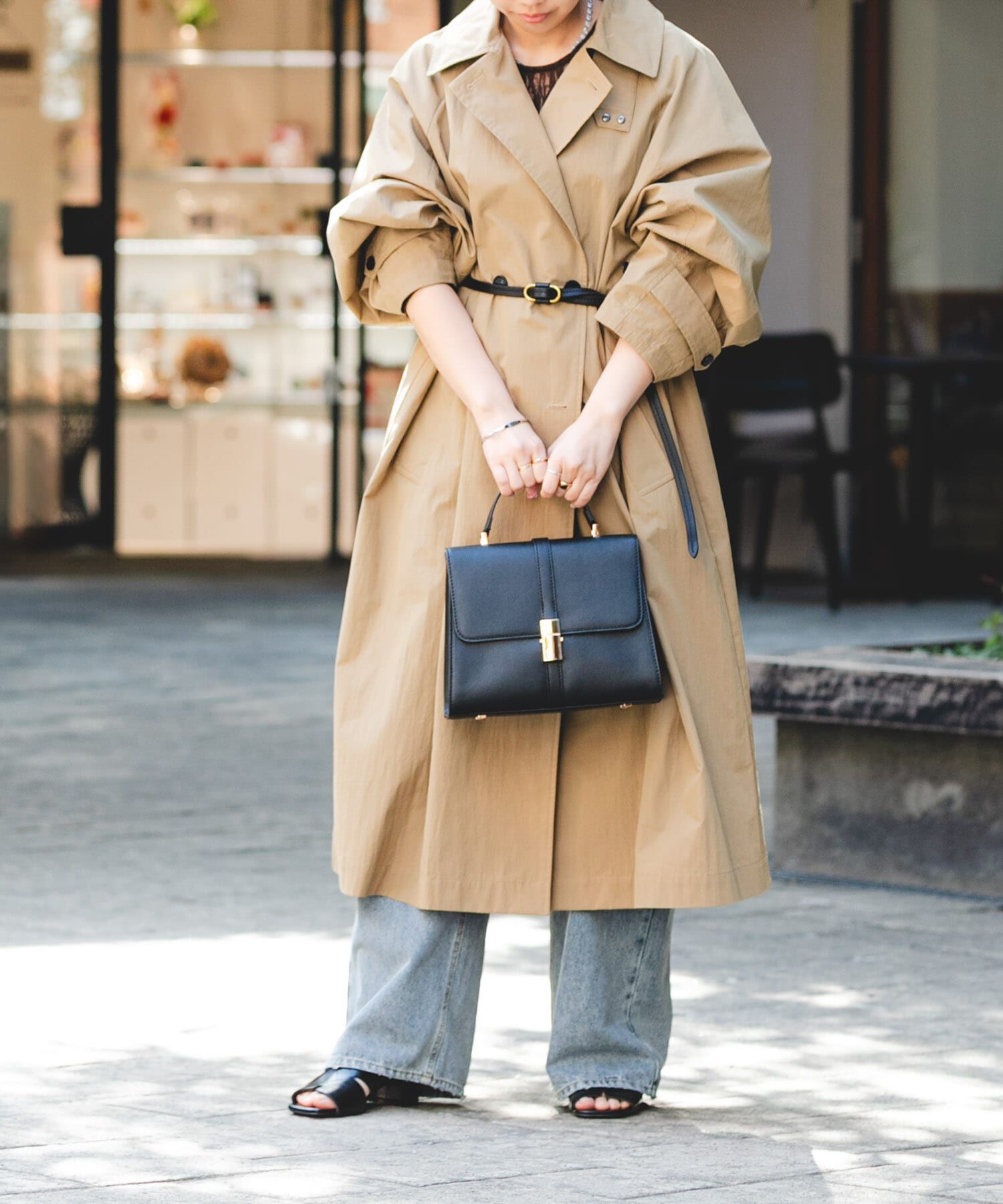 RODE SKO「サブバッグ付フラップハンドバッグ」|ハンドバッグ|