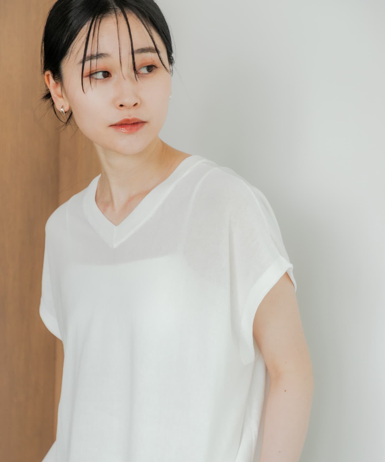 URBAN RESEARCH「『UVカット』2WAYフレンチスリーブニット」|ニット・セーター|