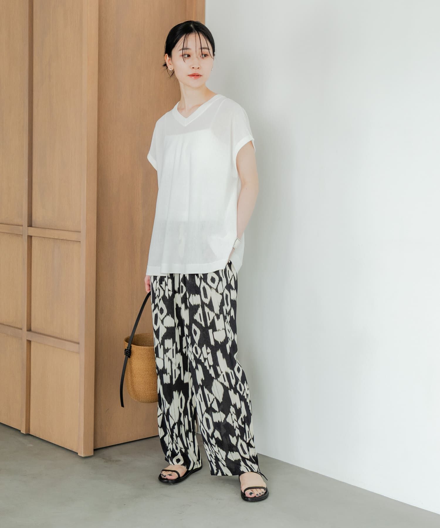 URBAN RESEARCH「『UVカット』2WAYフレンチスリーブニット」|ニット・セーター|