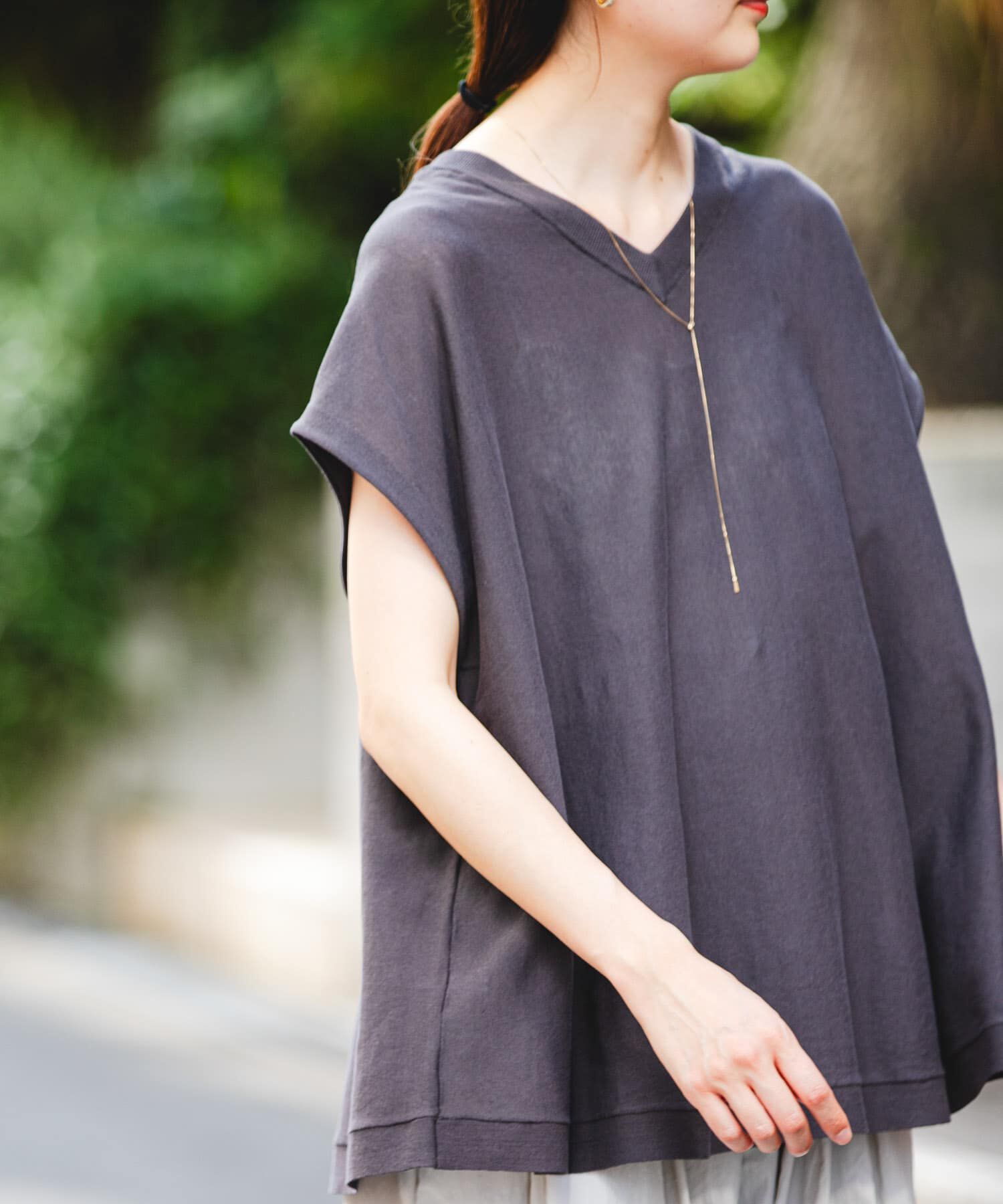 URBAN RESEARCH「『UVカット』2WAYフレンチスリーブニット」|ニット・セーター|