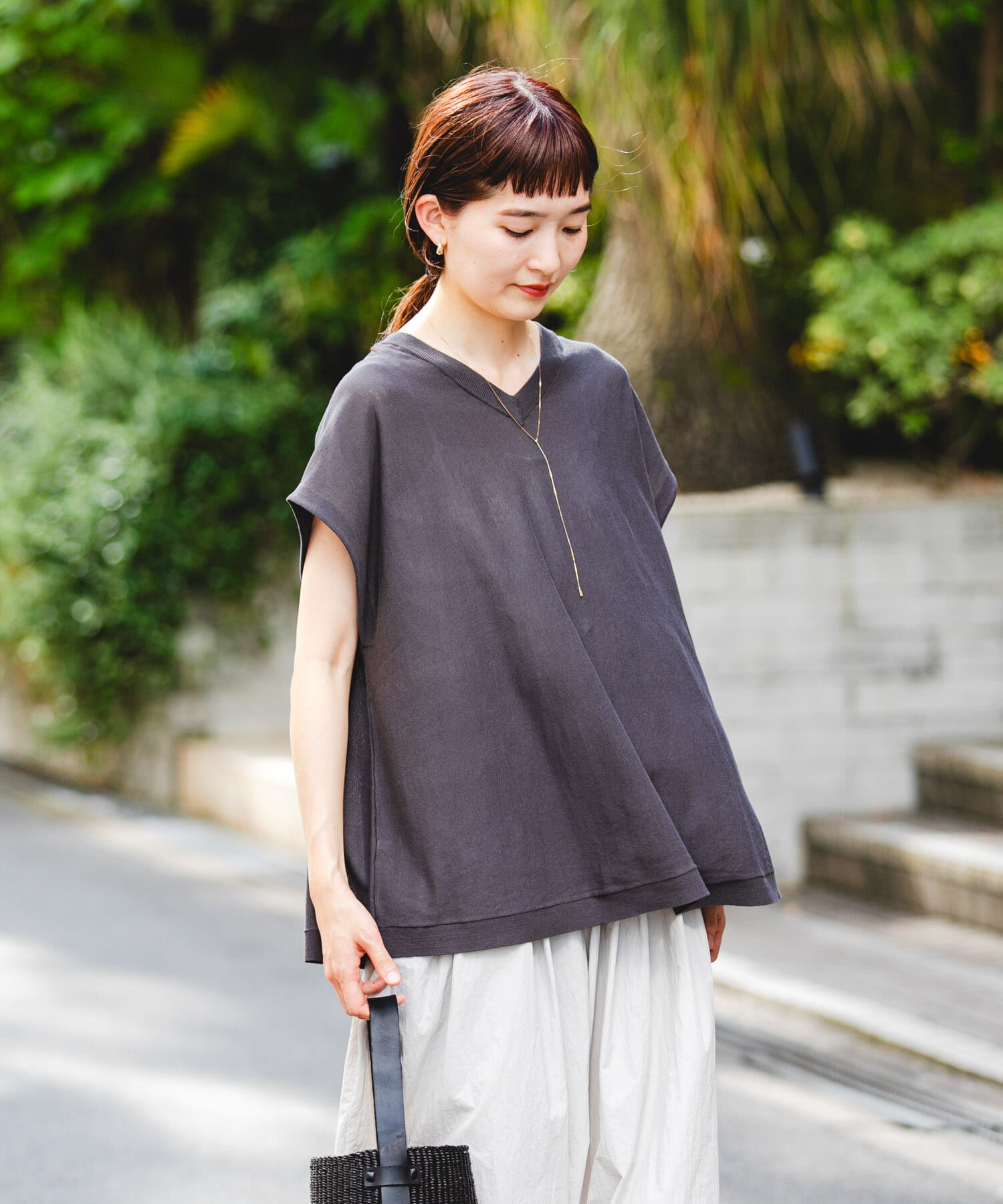 URBAN RESEARCH「『UVカット』2WAYフレンチスリーブニット」|ニット・セーター|