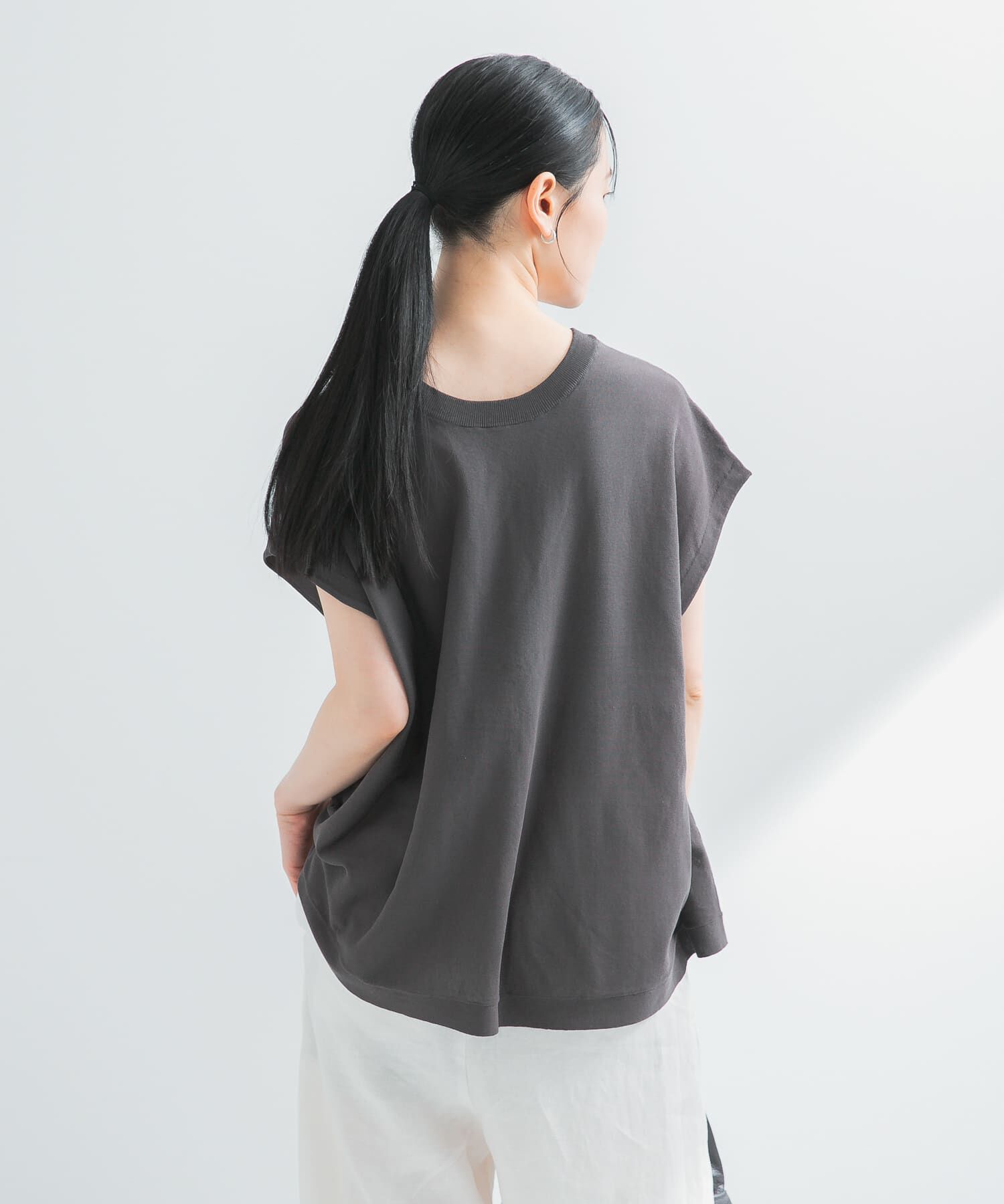 URBAN RESEARCH「『UVカット』2WAYフレンチスリーブニット」|ニット・セーター|