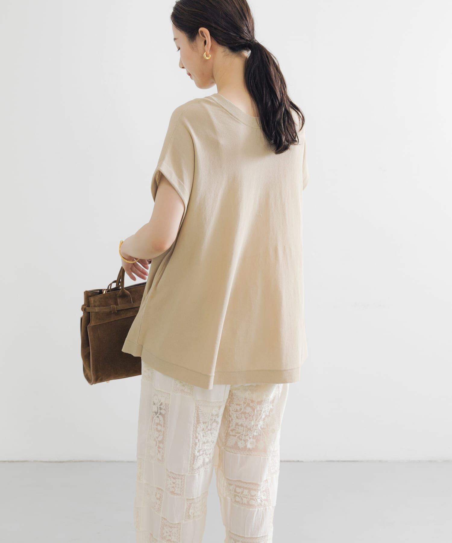 URBAN RESEARCH「『UVカット』2WAYフレンチスリーブニット」|ニット・セーター|