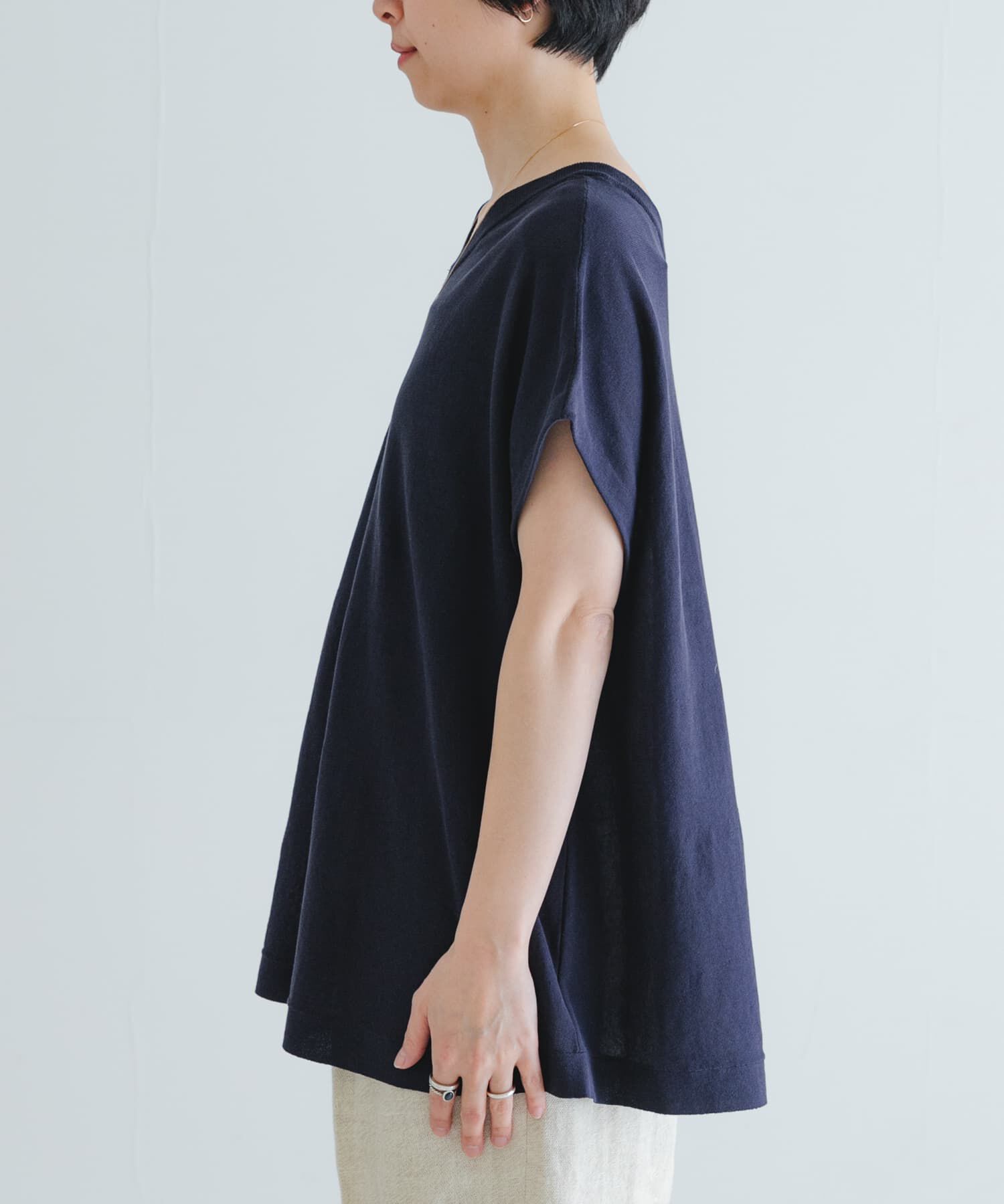 URBAN RESEARCH「『UVカット』2WAYフレンチスリーブニット」|ニット・セーター|