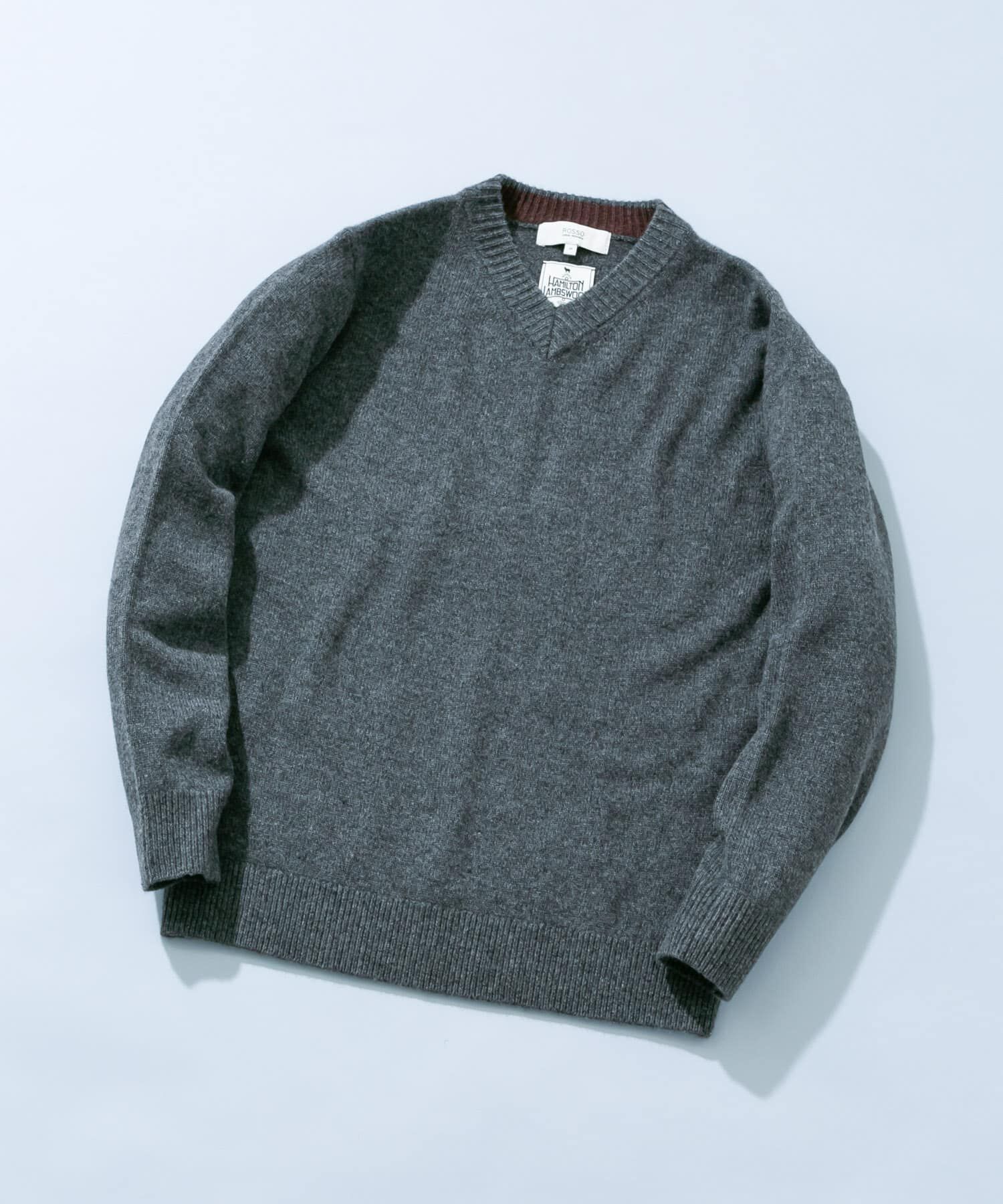 URBAN RESEARCH ROSSO「『XLサイズあり』ハミルトンラムズウールVネックニット」|ニット・セーター|