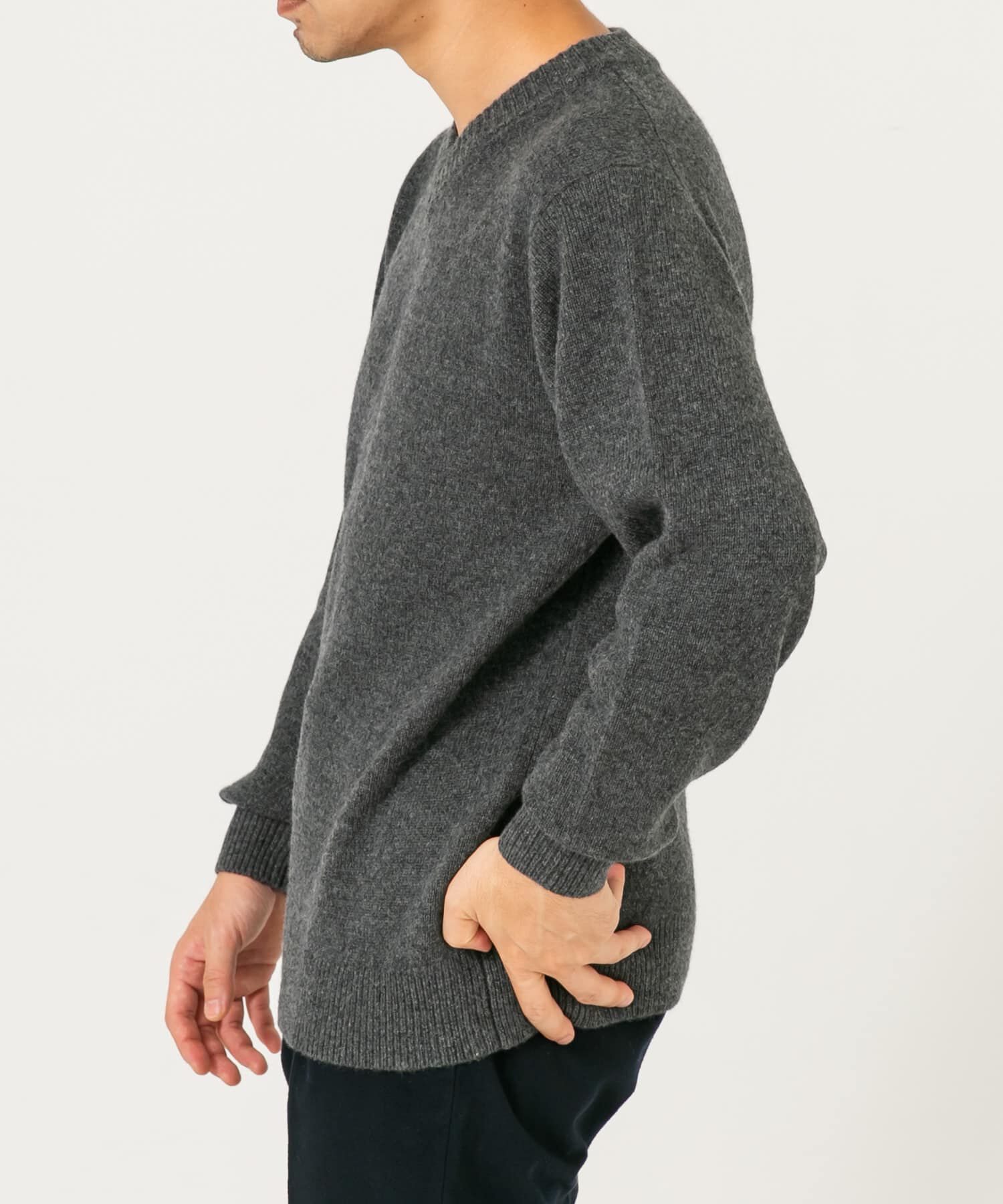 URBAN RESEARCH ROSSO「『XLサイズあり』ハミルトンラムズウールVネックニット」|ニット・セーター|