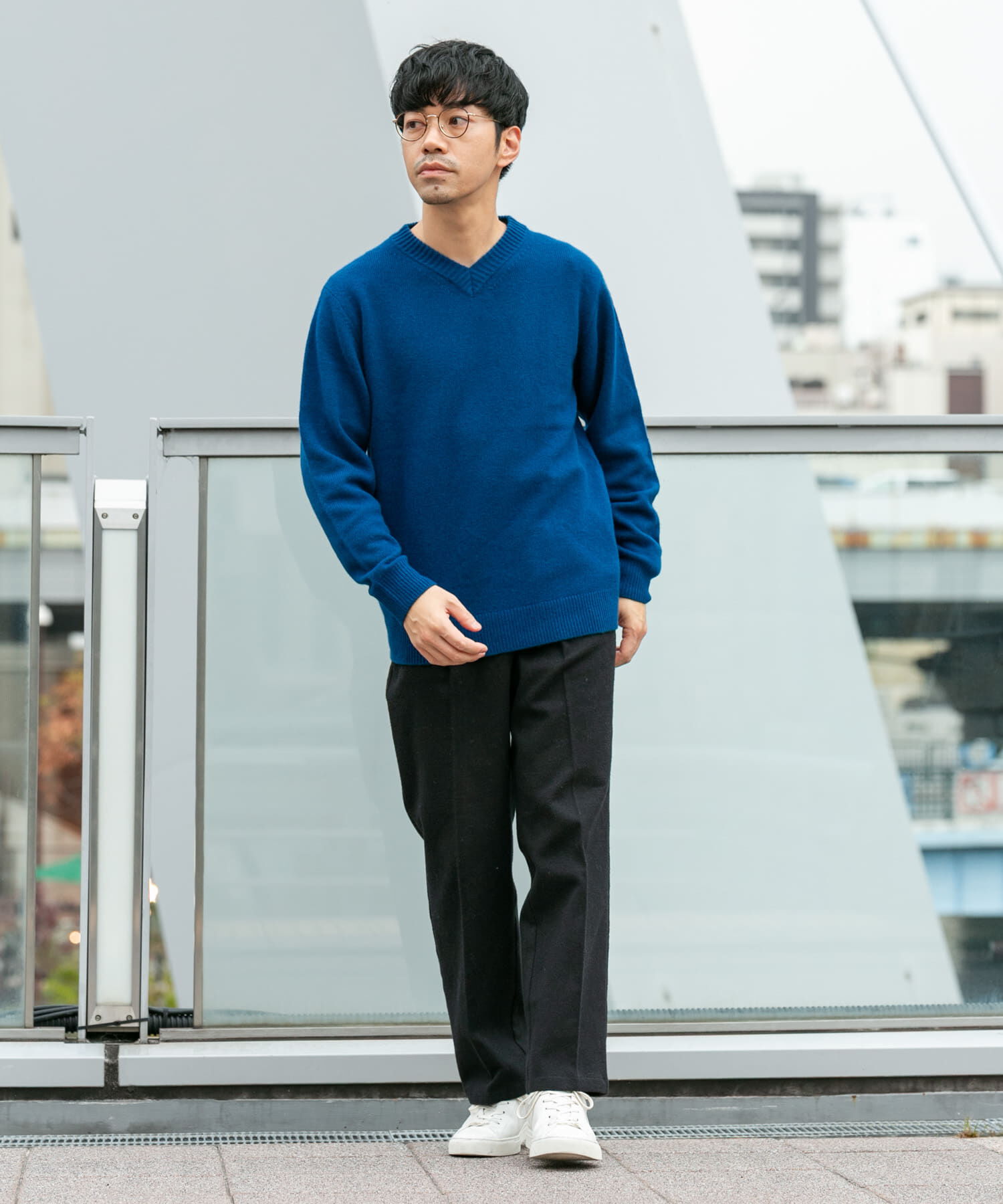 URBAN RESEARCH ROSSO「『XLサイズあり』ハミルトンラムズウールVネックニット」|ニット・セーター|