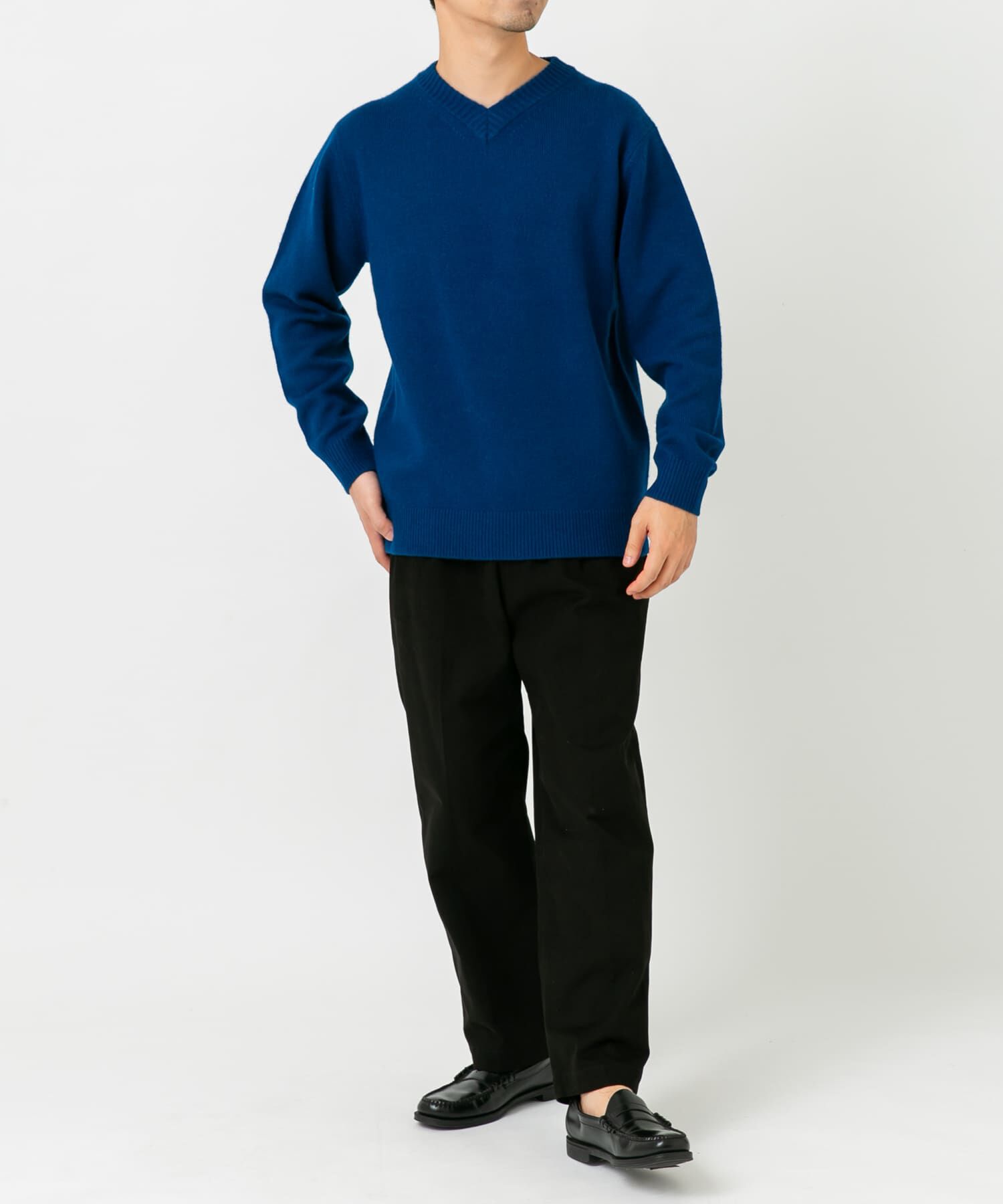 URBAN RESEARCH ROSSO「『XLサイズあり』ハミルトンラムズウールVネックニット」|ニット・セーター|