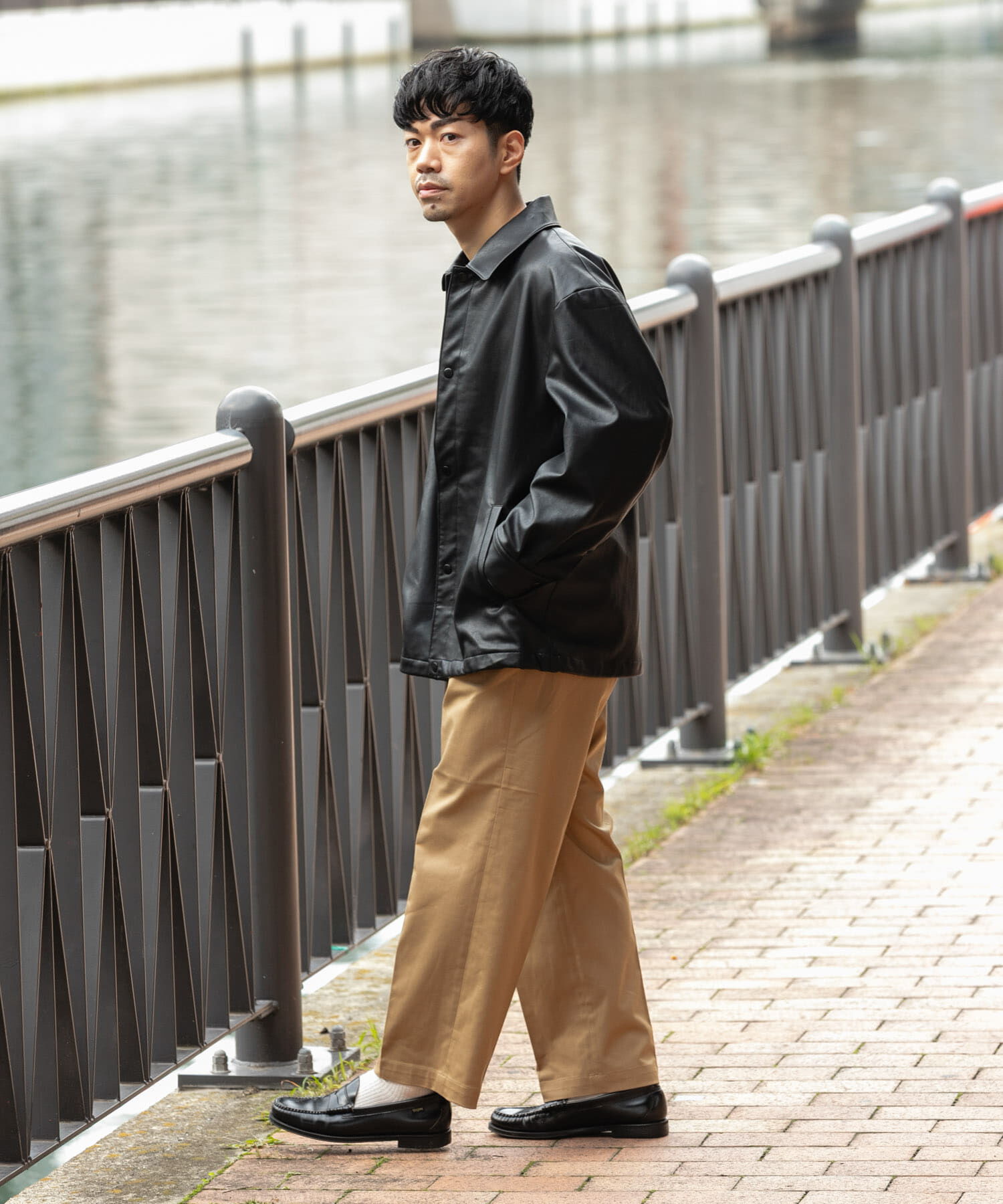 URBAN RESEARCH ROSSO「『XLサイズあり』ビーガンファブリックコーチジャケット」|その他|