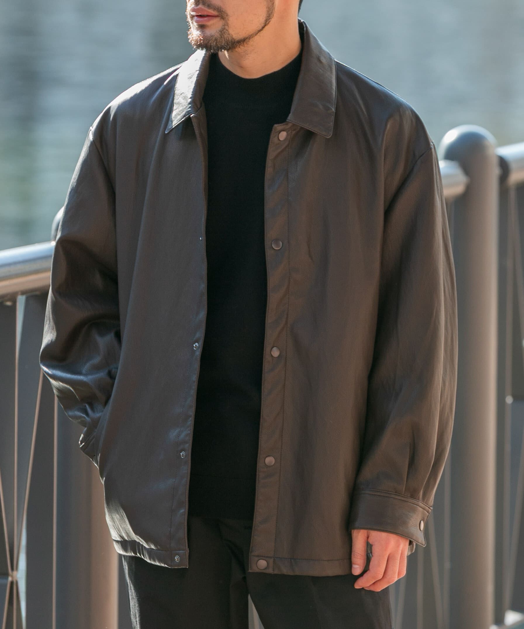 URBAN RESEARCH ROSSO「『XLサイズあり』ビーガンファブリックコーチジャケット」|その他|