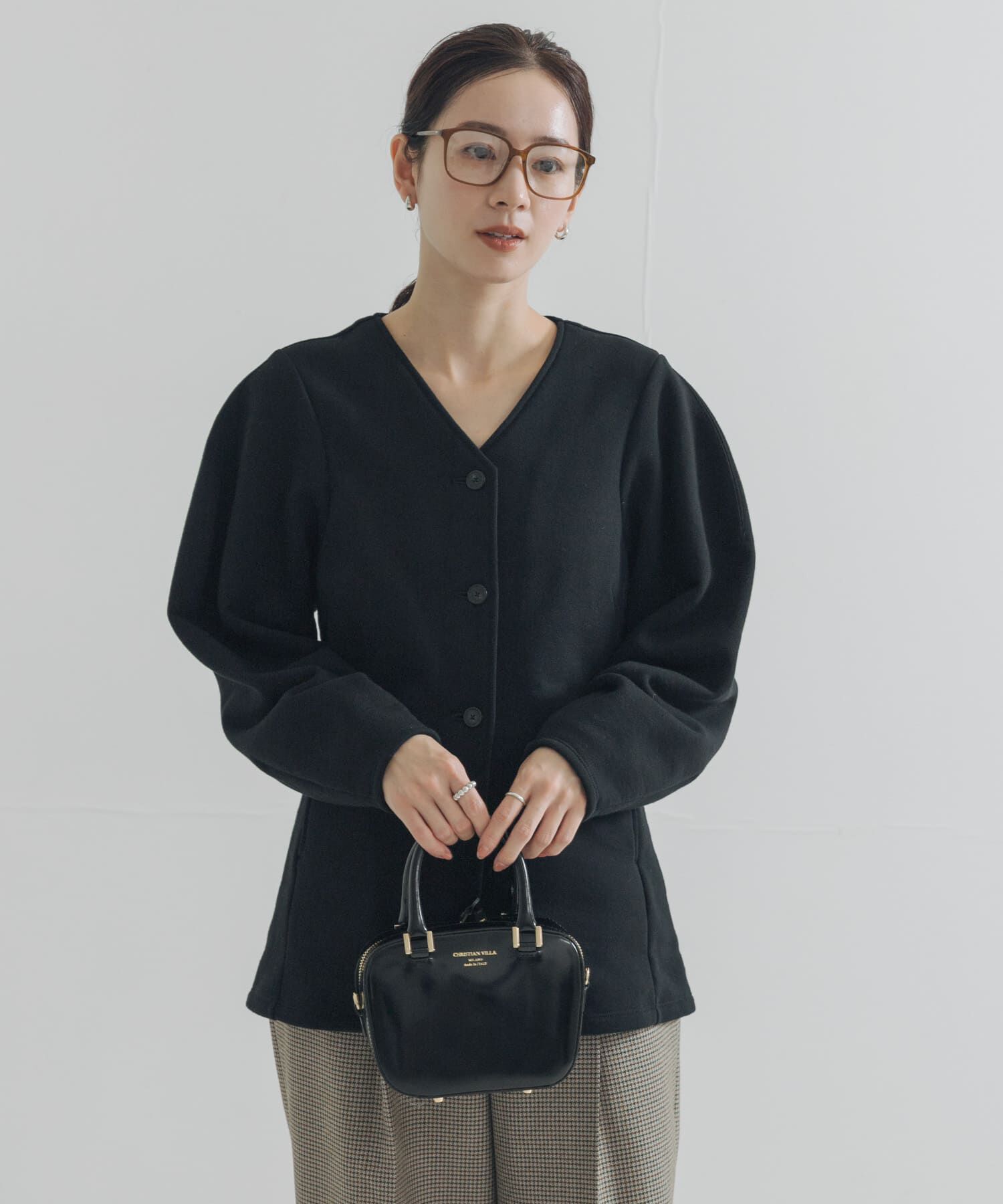 URBAN RESEARCH「ボリュームスリーブ裏起毛カーディガン」|カーディガン|