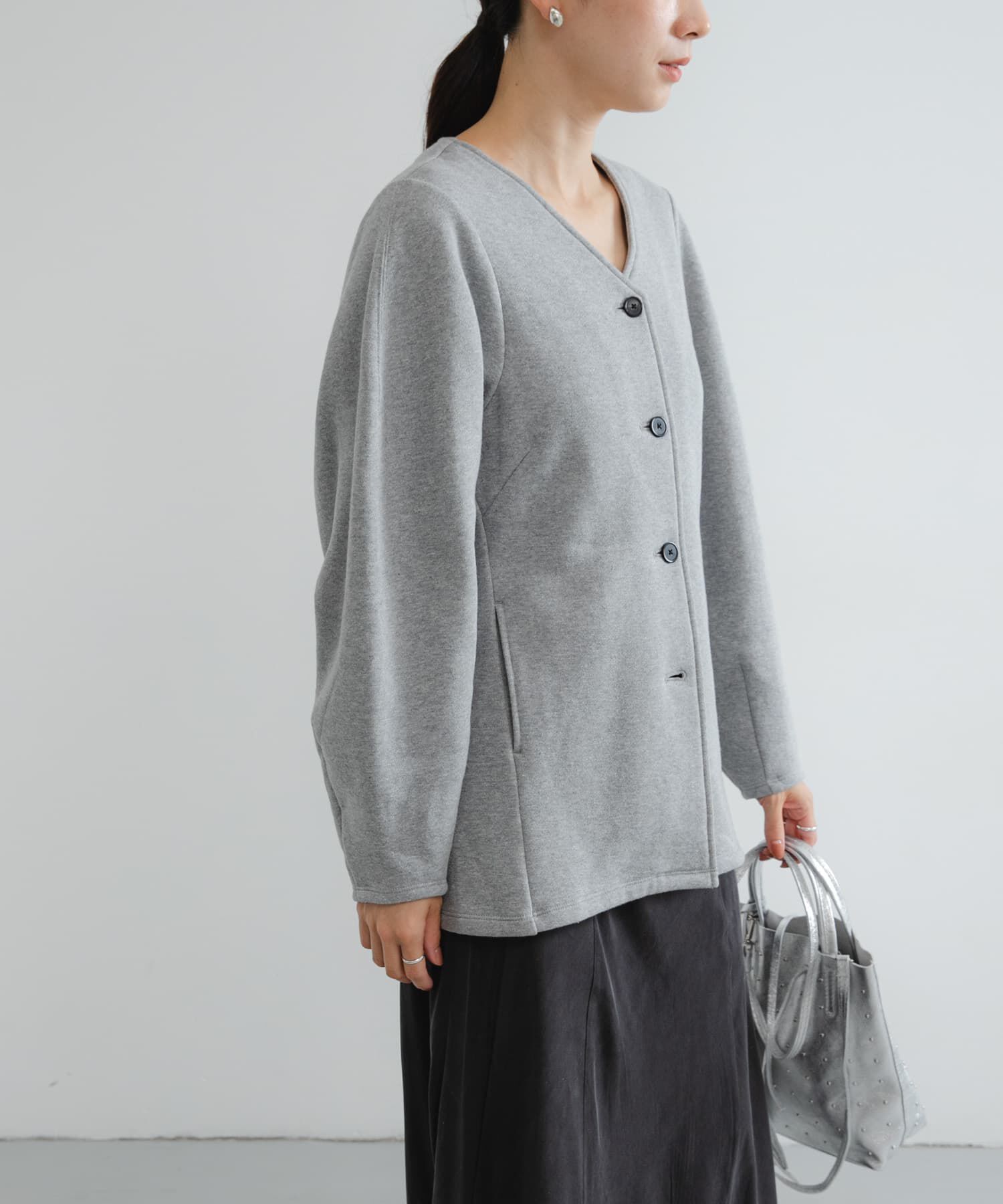 URBAN RESEARCH「ボリュームスリーブ裏起毛カーディガン」|カーディガン|