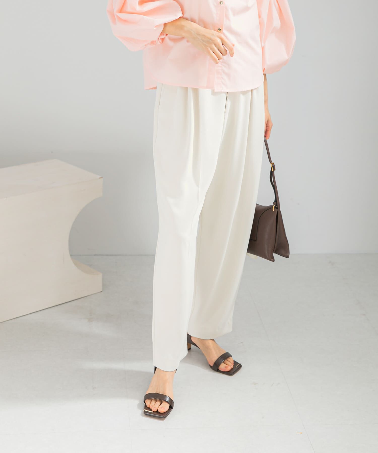 URBAN RESEARCH ROSSO「ジョーゼットタックテーパードパンツ」|その他|