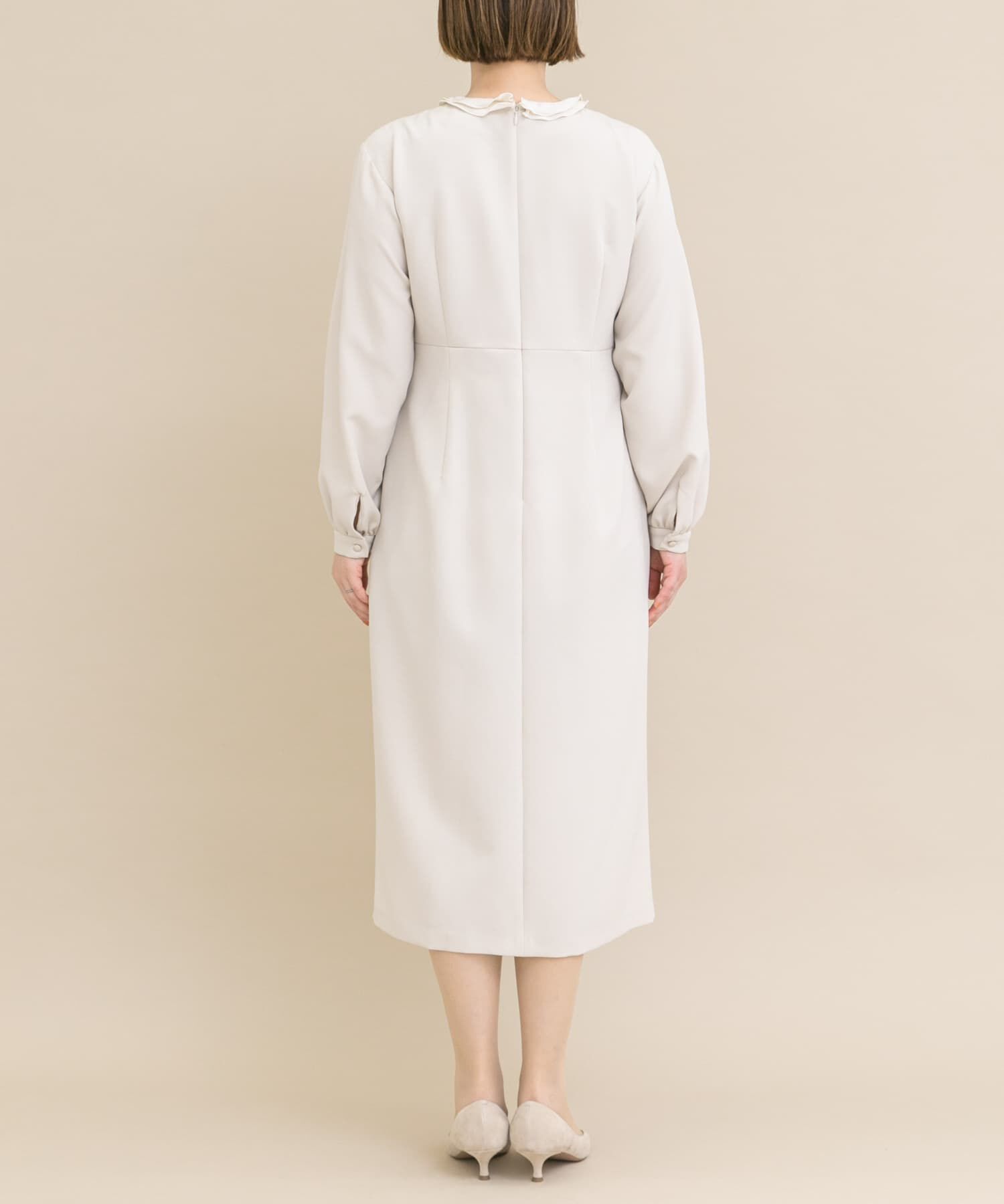 URBAN RESEARCH ROSSO「『WEB/一部店舗限定』フリルカラーウエストマークワンピース」|ワンピース|