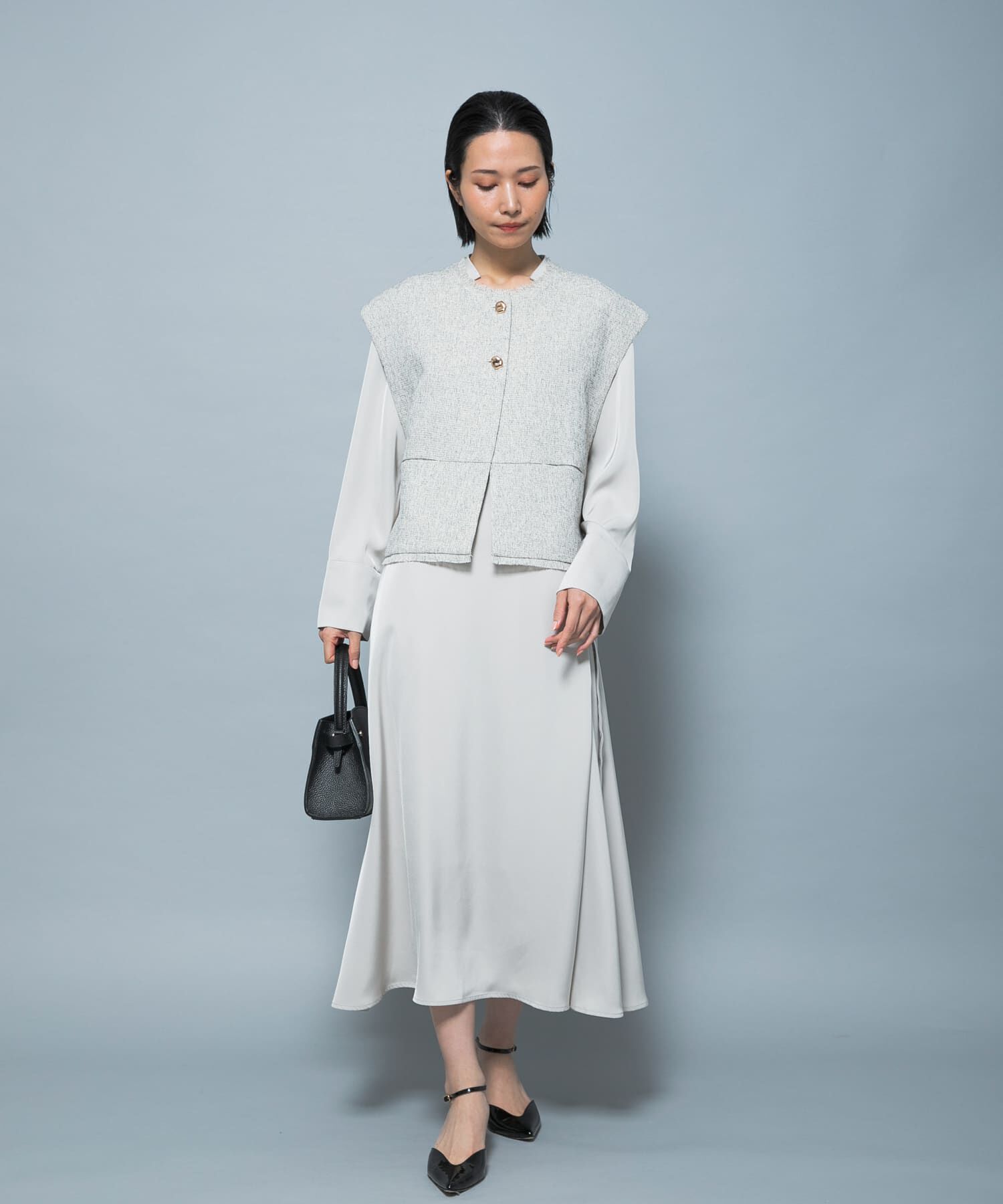 URBAN RESEARCH ROSSO「『別注』CHIGNON&times;ROSSO　ツイードショートベスト」|ベスト・ジレ|